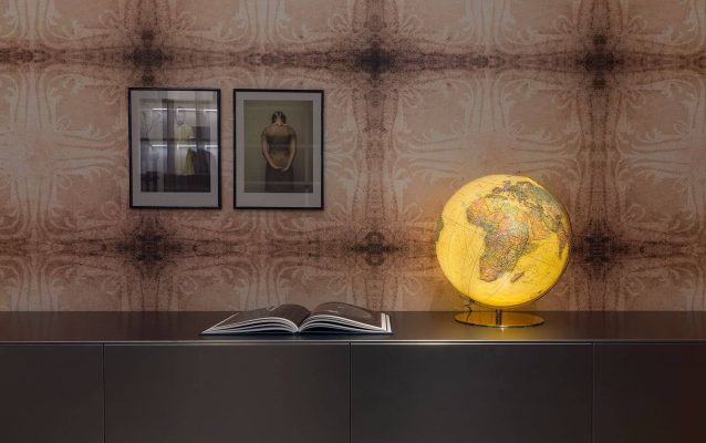 Wereldbol met verlichting