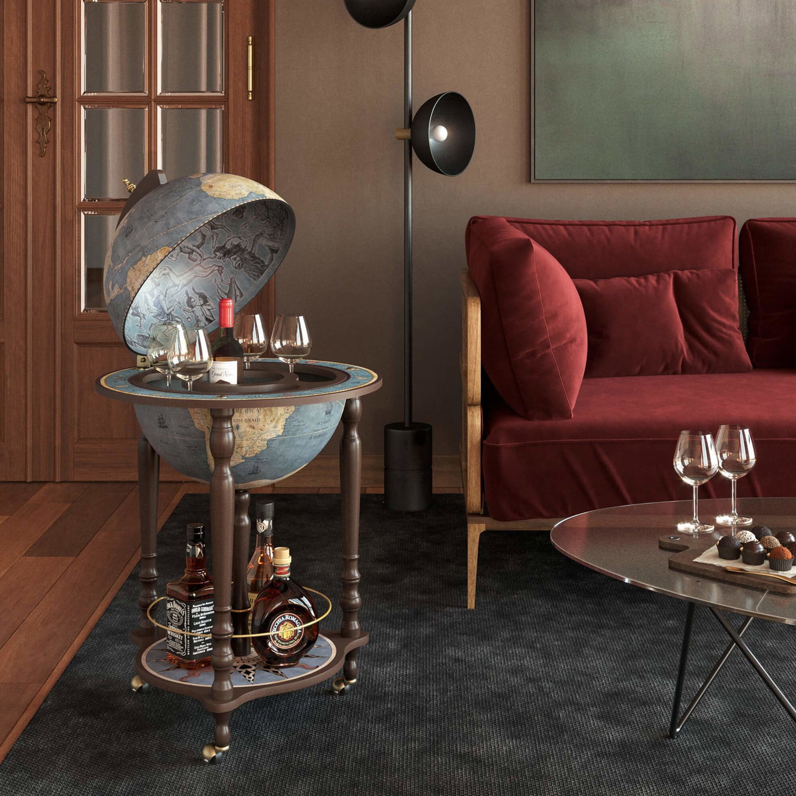 Zoffoli Globe bar - Da Vinci Blue Dust - Afbeelding 3