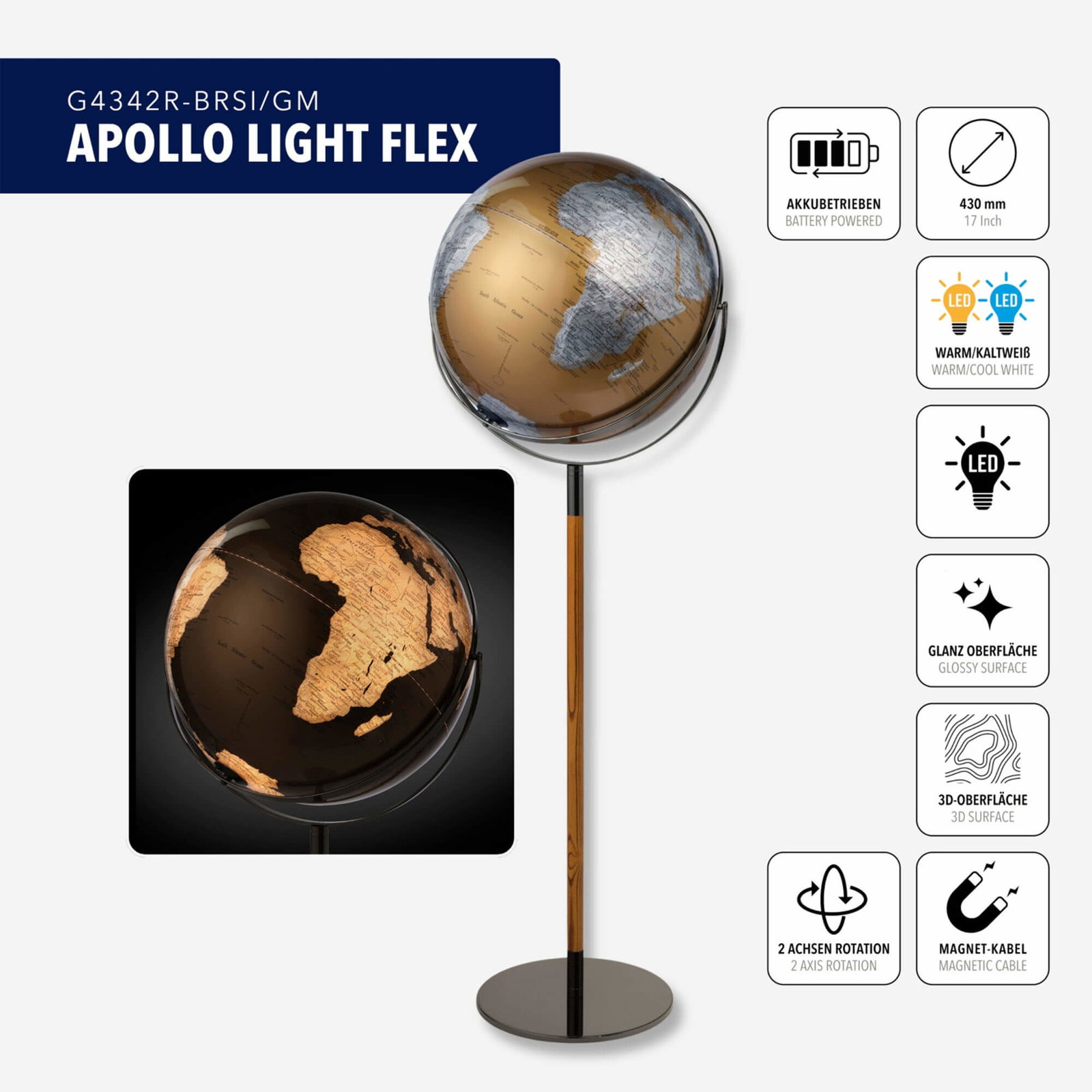 Troika Apollo Light Flex Brons / Zilver - Afbeelding 8