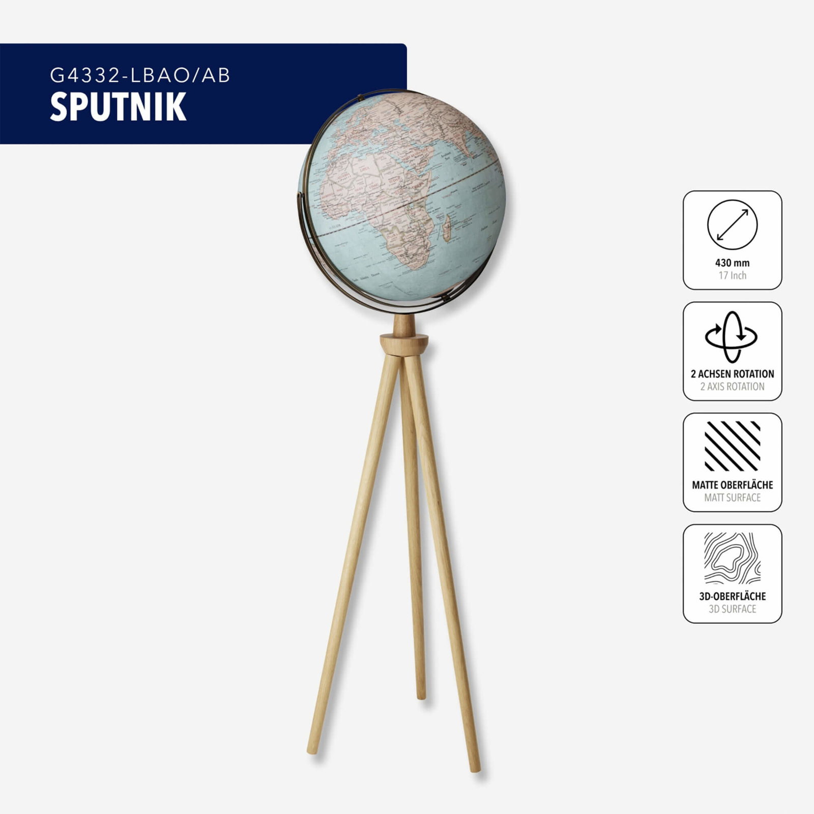 Troika Sputnik Lichtblauw / Beige - Afbeelding 2