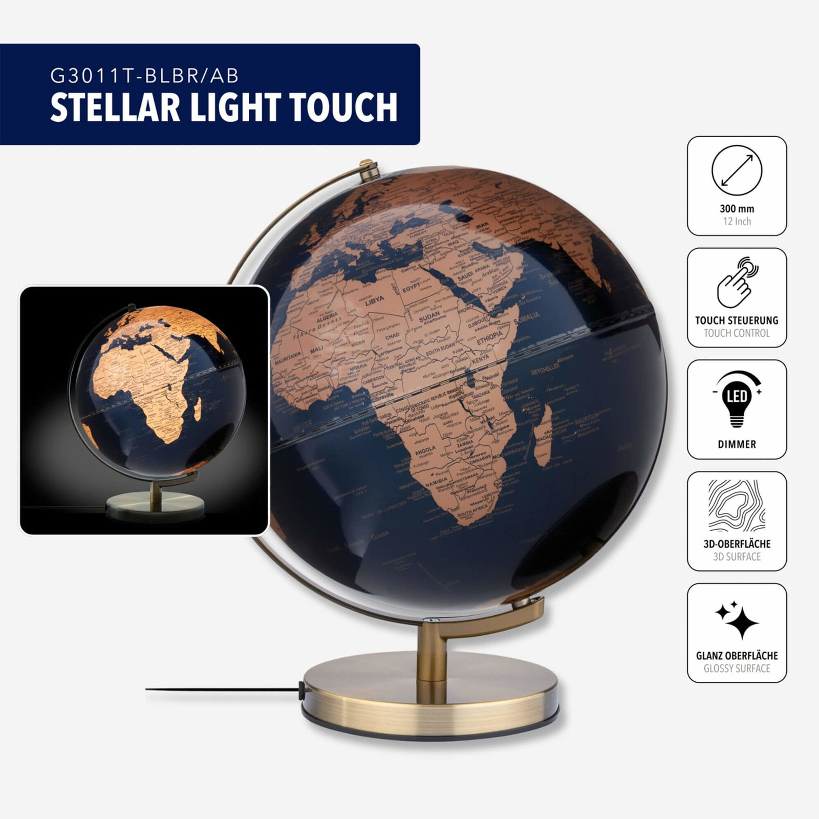 Troika Stellar Light Touch - Donker blauw / Brons - Afbeelding 2