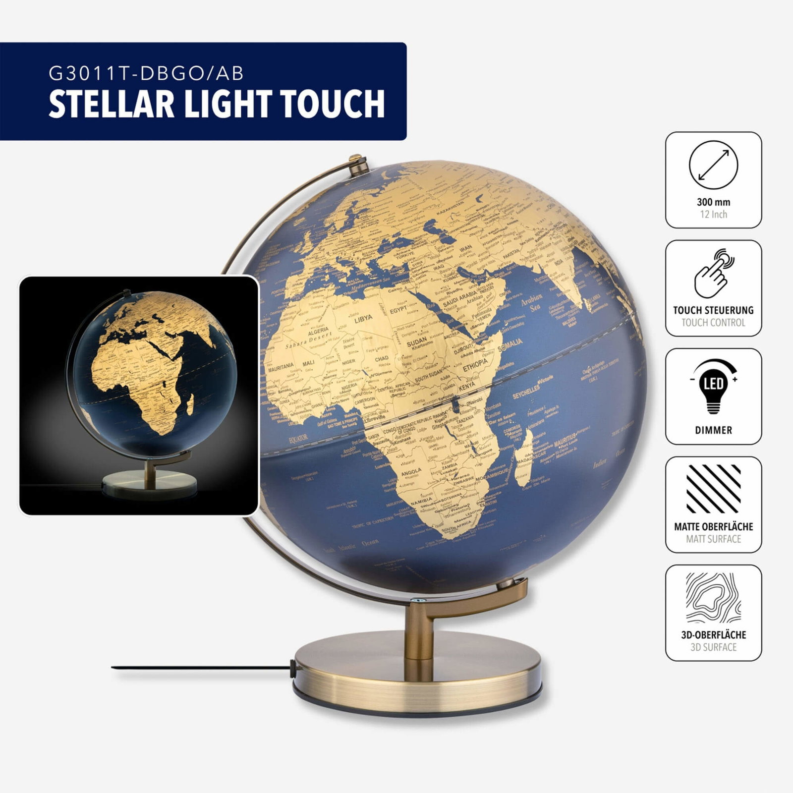 Troika Stellar Light Touch - Donker blauw / Goud - Afbeelding 2