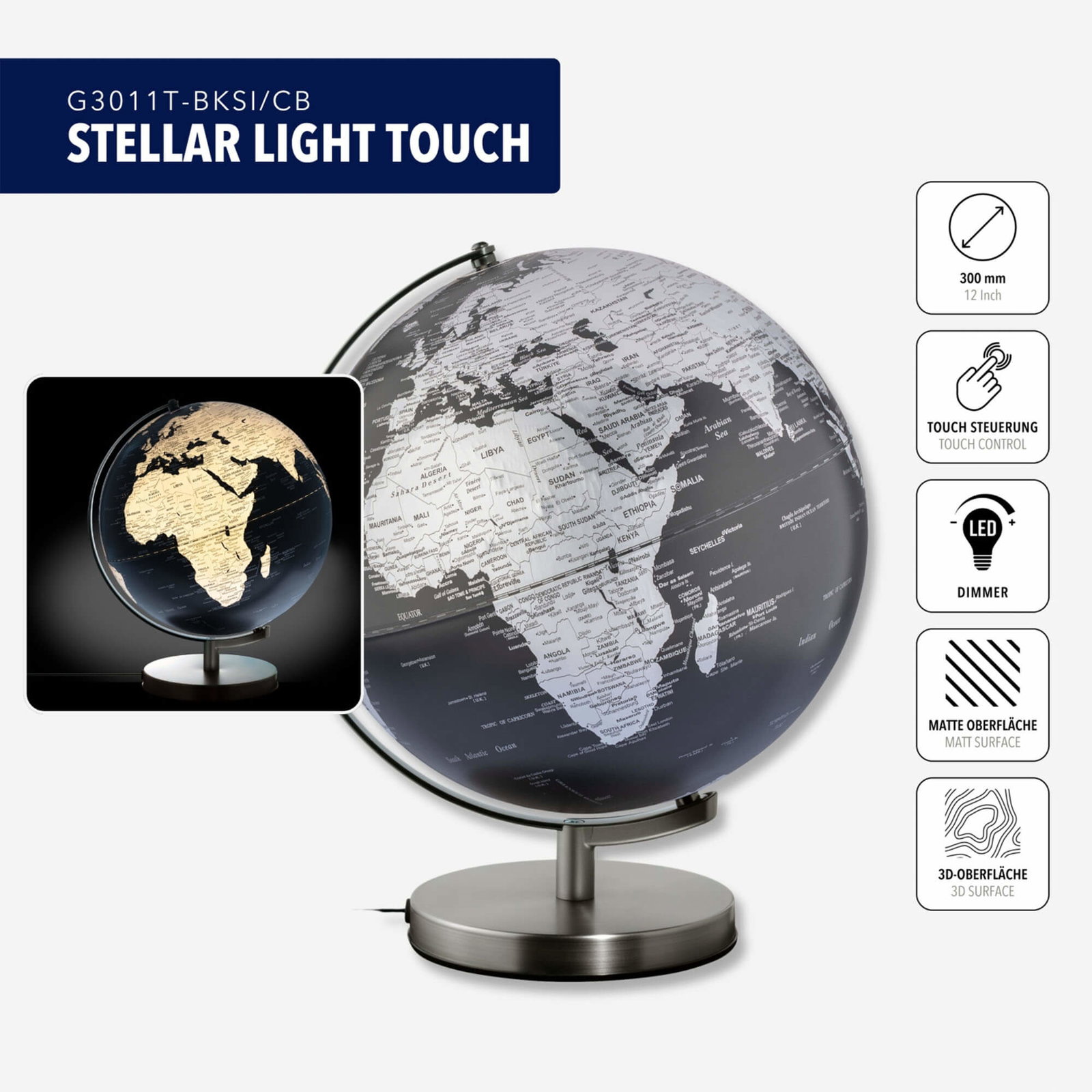 Troika Stellar Light Touch - Zwart / Zilver - Afbeelding 2